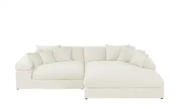 smart Ecksofa Lianea rechts Creme Webstoff