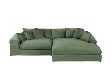 smart Ecksofa Lianea rechts Grün Webstoff
