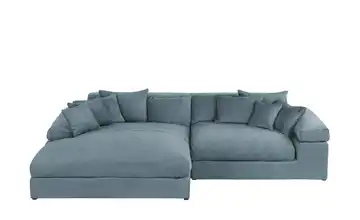 smart Ecksofa Lianea links Blau Webstoff