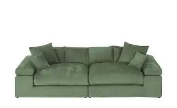 smart Big Sofa Grün Webstoff