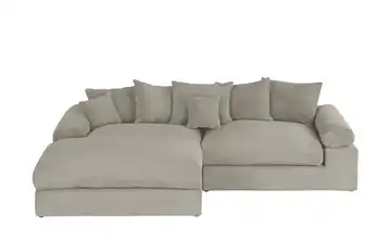 smart Ecksofa Lionore Schlamm links Cordstoff