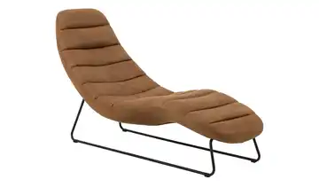 Relaxliege Cognacbraun