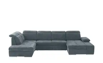 Twist Wohnlandschaft Avilla Stahlblau Erweiterte Funktion links