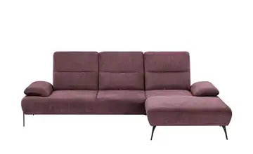 Twist Ecksofa Cesar Lila/Violett rechts Flachgewebe grob