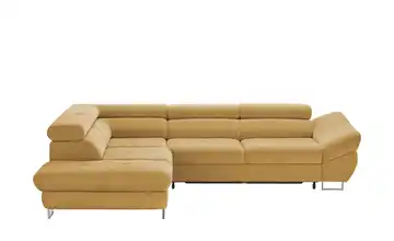 Twist Ecksofa Fabio Senfgelb links Erweiterte Funktion