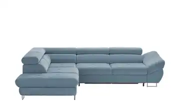 Twist Ecksofa Fabio Hellblau Erweiterte Funktion links