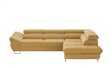 Twist Ecksofa Fabio Senfgelb rechts Grundfunktion