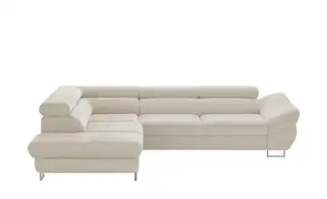 Twist Ecksofa Fabio Beige links Grundfunktion