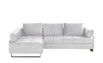 Twist Ecksofa Havana Silbergrau links ohne
