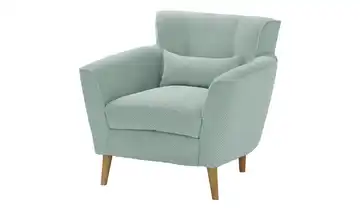 Twist Sessel Teddy Pastellgrün Erle, Hellbraun