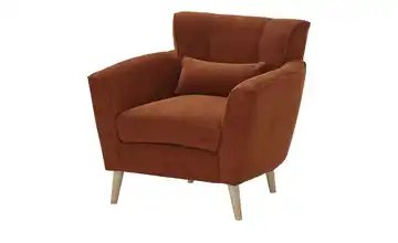 Twist Sessel Teddy Terracotta Erle, Natur