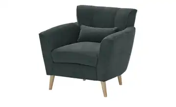 Twist Sessel Teddy Schwarz Erle, Natur
