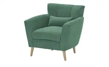 Twist Sessel Teddy Grün Erle, Natur
