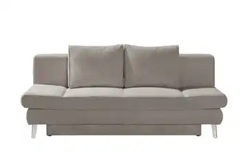 Schlafsofa mit Bettkasten Sidney Cappuccino Cordstoff