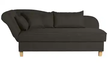 Max Winzer Recamiere Selma 200 cm Dunkelbraun Armteil links