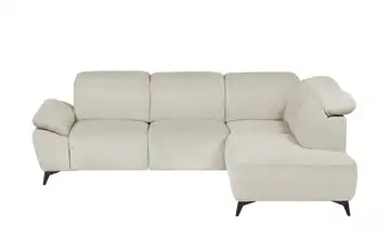 Primo Ecksofa Belfast Beige Erweiterte Funktion rechts Flachgewebe