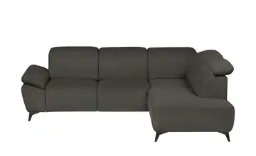 Primo Ecksofa Belfast Anthrazit Grundfunktion rechts Flachgewebe