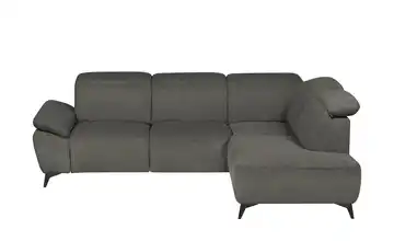 Primo Ecksofa Belfast Anthrazit Grundfunktion rechts Flachgewebe