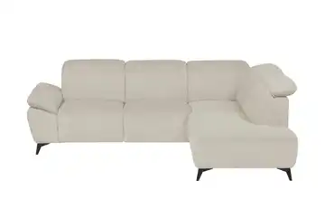 Primo Ecksofa Belfast Beige Grundfunktion rechts Flachgewebe