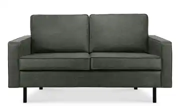 KONSIMO Einzelsofa Invia 164 cm recyceltes Leder Grau 2