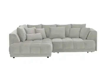 Twist Ecksofa Tiga Greige links Erweiterte Funktion Mikrofaser in Velours-Optik