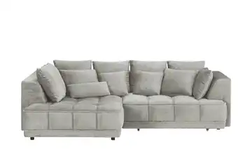 Twist Ecksofa Tiga Greige links Erweiterte Funktion Mikrofaser in Velours-Optik