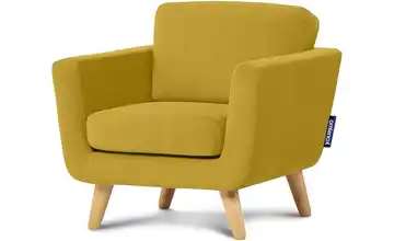 KONSIMO Sessel Tagio Gelb Velours