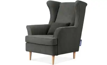 KONSIMO Ohrensessel Stralis Webstoff Graphit