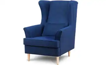 KONSIMO Ohrensessel Stralis Webstoff Marineblau