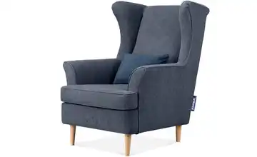 KONSIMO Ohrensessel Stralis Webstoff Blau