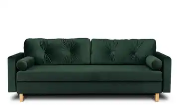 KONSIMO Einzelsofa Eriso Dunkelgrün Velours
