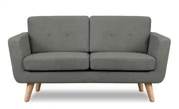 KONSIMO Einzelsofa Tagio 154 cm Grau Chenille