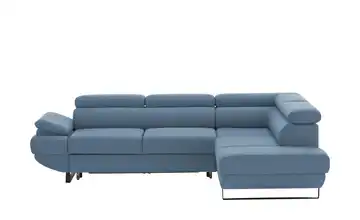 Twist Ecksofa Gio Blau rechts Erweiterte Funktion