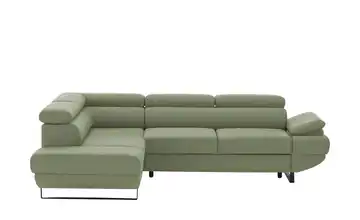 Twist Ecksofa Gio Grün links Grundfunktion
