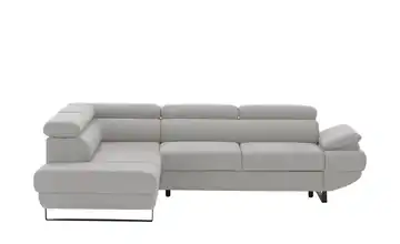 Twist Ecksofa Gio Silbergrau links Grundfunktion
