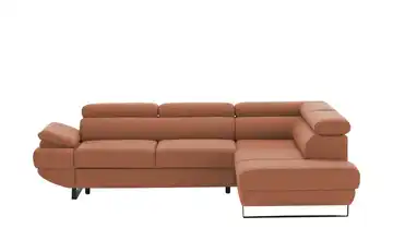 Twist Ecksofa Gio Rotbraun rechts Grundfunktion
