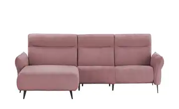 Twist Ecksofa Stelvio Erweiterte Funktion links Rosa
