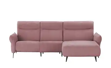 Twist Ecksofa Stelvio Grundfunktion rechts Rosa