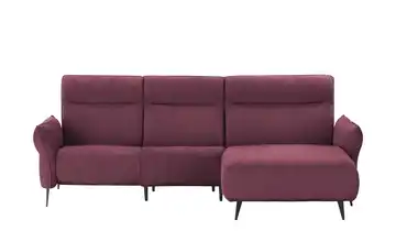 Twist Ecksofa Stelvio Grundfunktion rechts Bordeauxrot