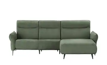Twist Ecksofa Stelvio Grundfunktion rechts Olivgrün