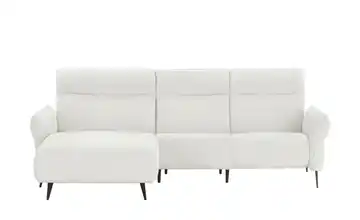 Twist Ecksofa Stelvio Grundfunktion links Cremeweiß