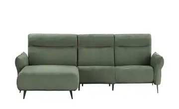 Twist Ecksofa Stelvio Grundfunktion links Olivgrün