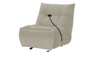 Primo Sessel Relaxfunktion Tokyo Beige Elektrische Relaxfunktion Webstoff