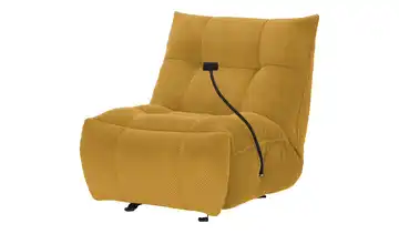 Primo Sessel Relaxfunktion Tokyo Senfgelb Elektrische Relaxfunktion Webstoff