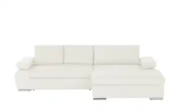 smart Ecksofa Ibby Flachgewebe fein rechts Creme