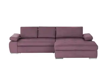 smart Ecksofa Ibby Flachgewebe fein rechts Lila/Violett