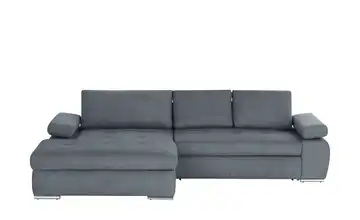 smart Ecksofa Ibby Flachgewebe fein links Graphit