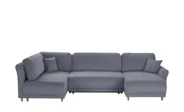 Wohnlandschaft mit Funktion Malyn II Dunkelgrau links