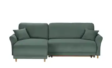 Ecksofa Malyn II links Grün