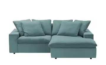 SOHO Ecksofa Kini Blau Cordstoff rechts
